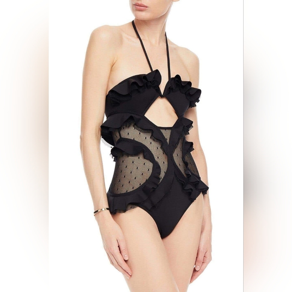 Zimmermann Other - Zimmerman Chic Black Ruffled Swimsuit